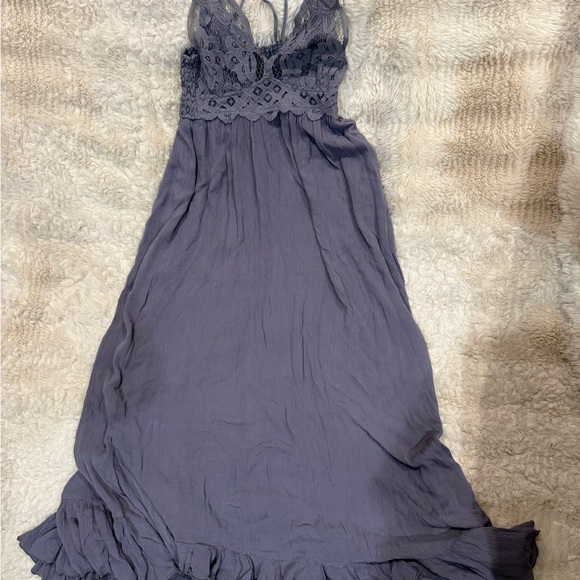 Free People Lilac Lace-Top Maxi Dress - Picture 7 of 9